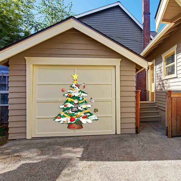 9 Pieces Christmas Tree Snowman Refrigerator Magnets Decorations Set Xmas Magnet - Picture 6 of 7